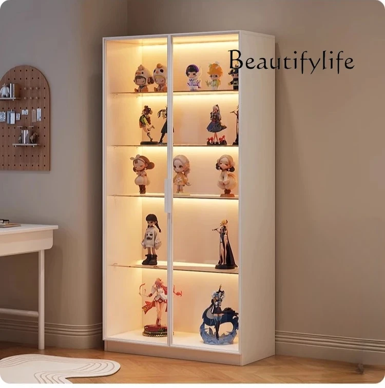 Glass door display cabinet display home living room ornament building block wine cabinet bookcase designer simple