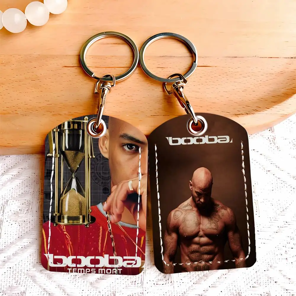 French Rapper Booba Card Holder Keychain Key Ring Door Lock Access Protective Case For Security Gift