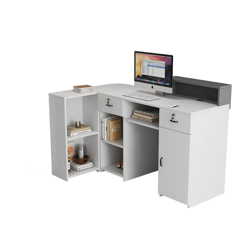 Checkout page Shop Small clothing store Corner bar Simple modern milk tea Barber counter Reception L type