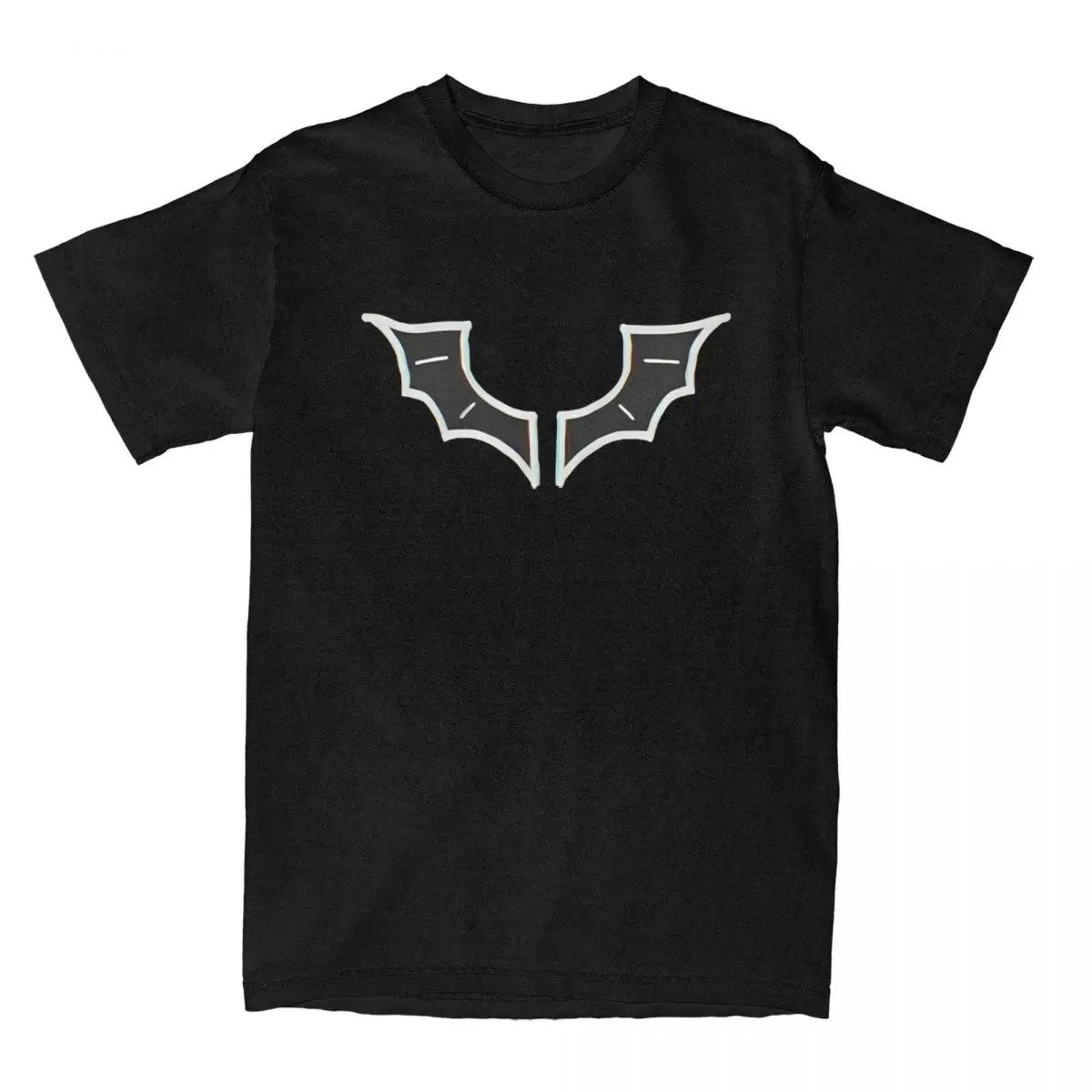 Men Bat Wings T-Shirts Duki Face Tattoo 100 Cotton Clothes Summer Funny Short Sleeve T Shirt O Neck Casual Tee Shirt Plus Size