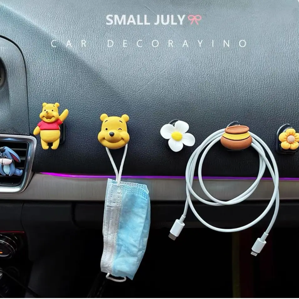 Disney Winnie the Pooh car interior air conditioning vent aromaterapia cute cartoon car interior decoration ornaments baymax