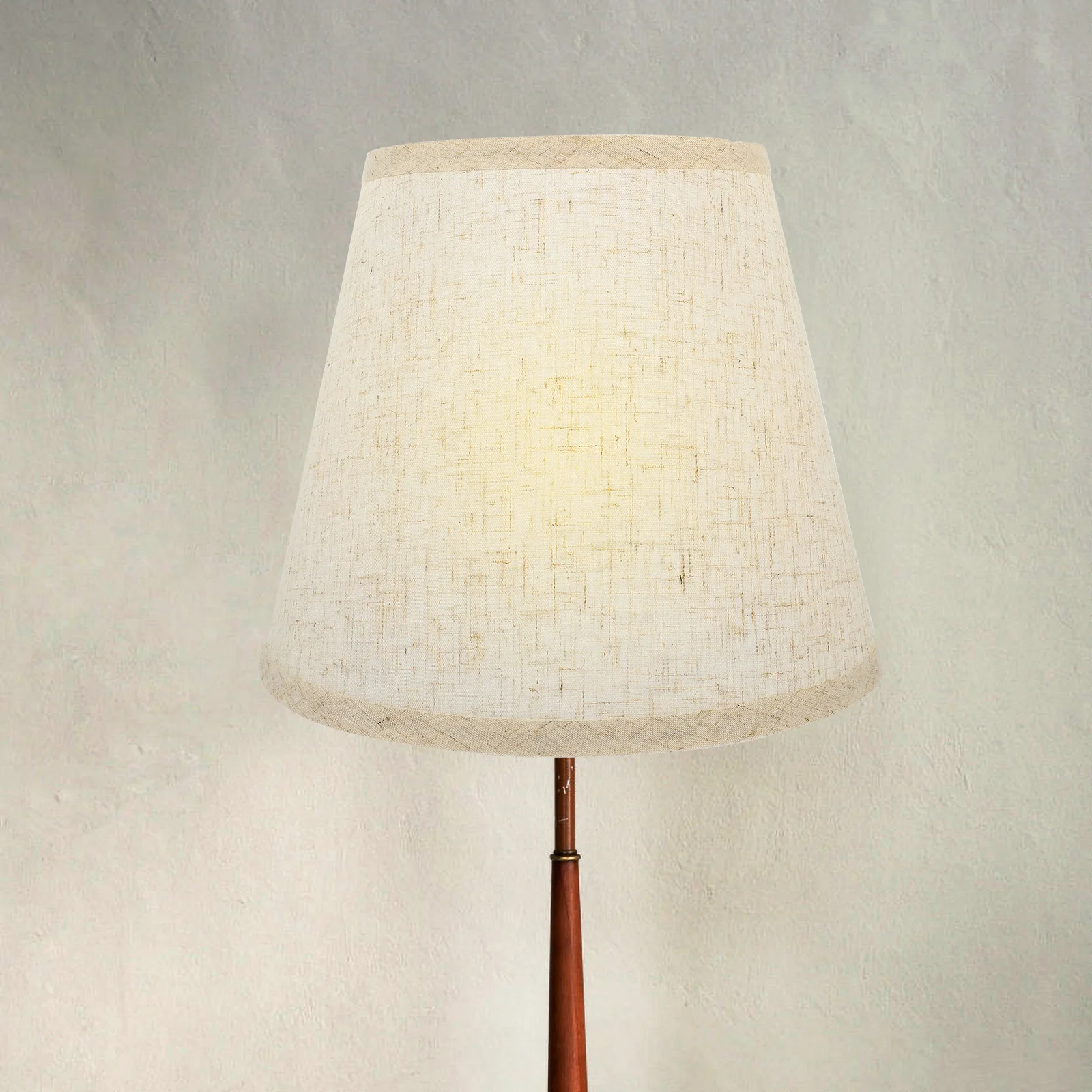 

Linen Lampshade Grey Half Round Table Lamp Shades for E14 Bulb Bedroom Living Room Cloth Cover Simple Style Replacement