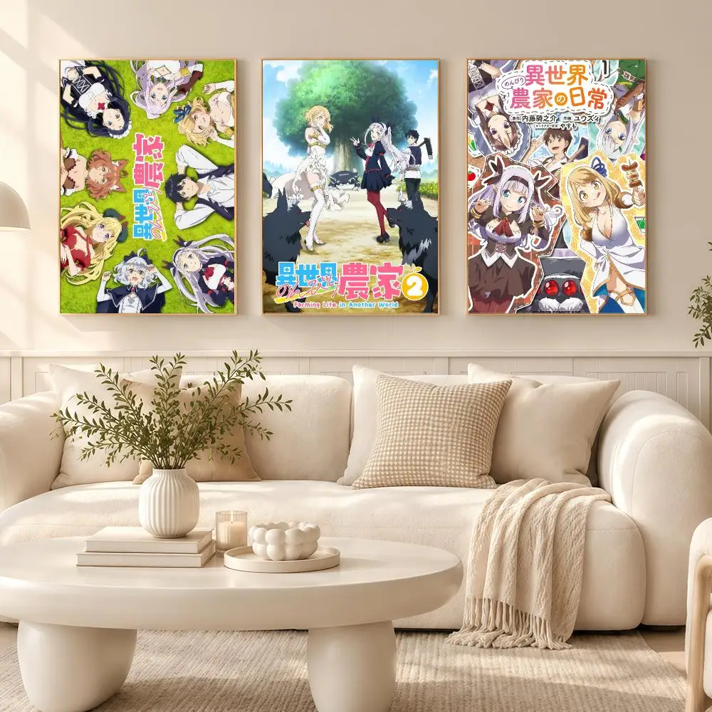 Anime F-Farming L-Life In A-Another W-World Poster Wall Art Print Decorative Mural Home Decor Gift Unframed