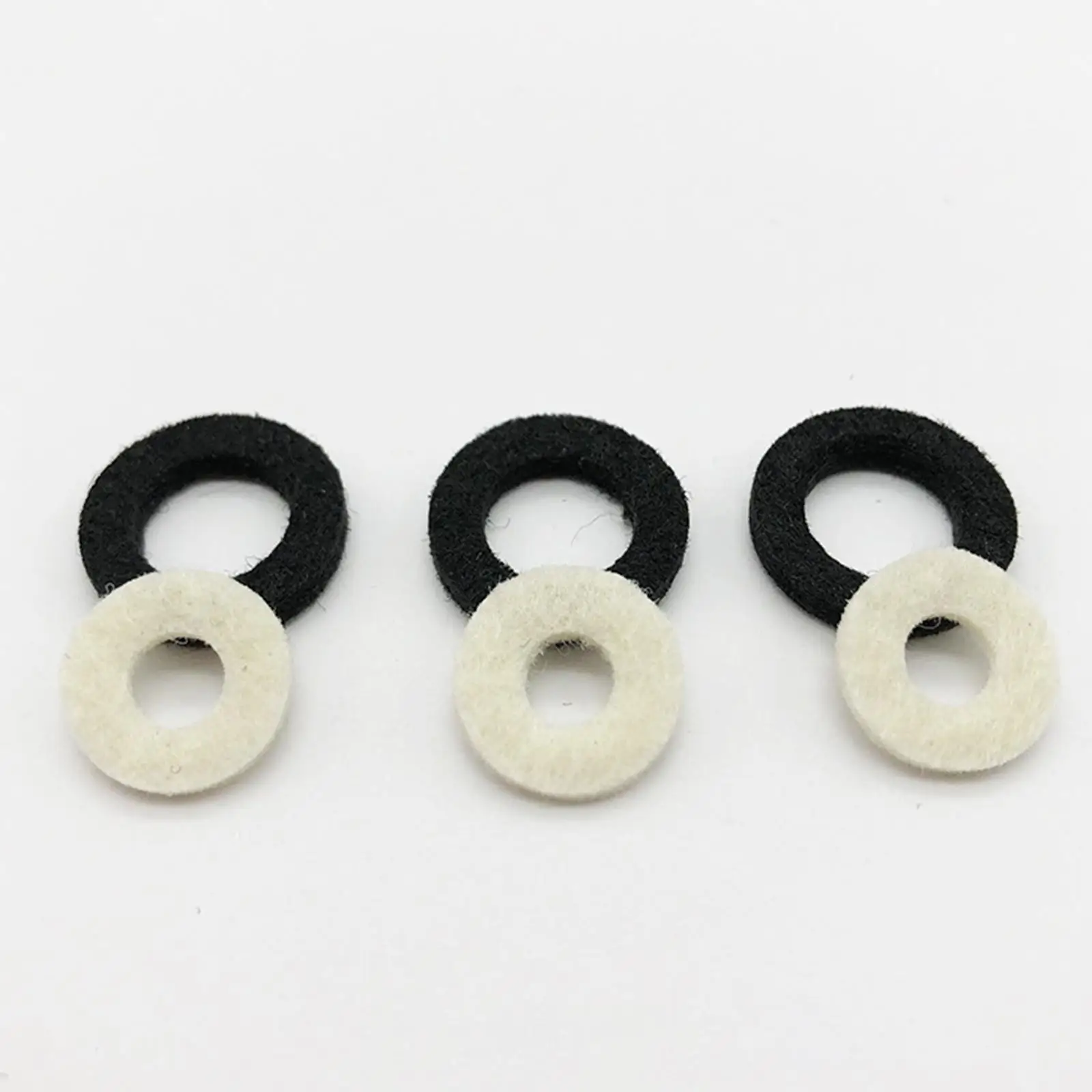 White Wool Felt Washer Pads Valve Caps Brass Instrument Maintenance Accessories for Trumpet Parts Replacement