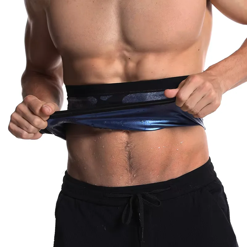 Männer Sauna Anzüge Taille Trimmer Bauch Wrap Workout Schweiß Band Bauch Trainer Gewicht Verlust Shaper Bauch-steuer Abnehmen Gürtel – Detail 5