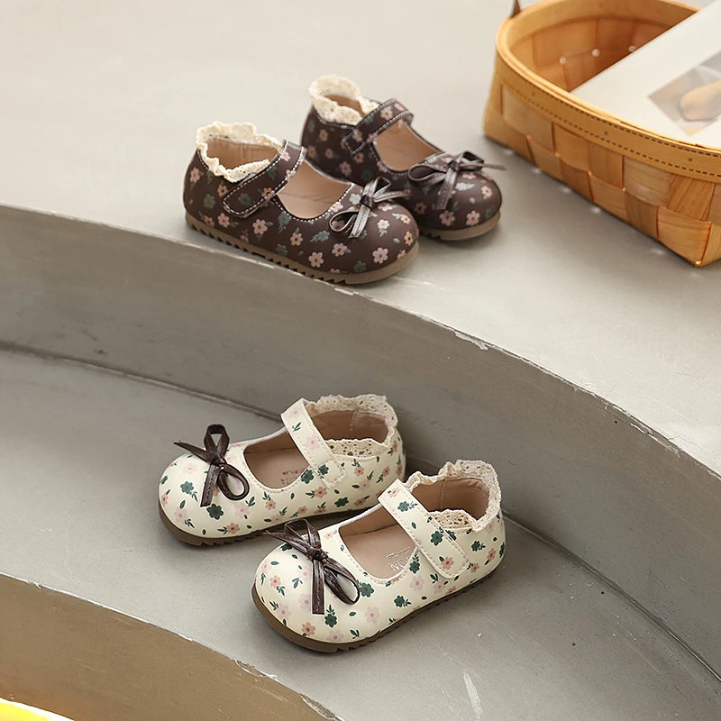 

Новые детские туфли-мэри-джейн 2026 года: кожаные, с кружевом, бантом, цветочным узором, для девочек, нарядные, для свадьбы и вечеринок