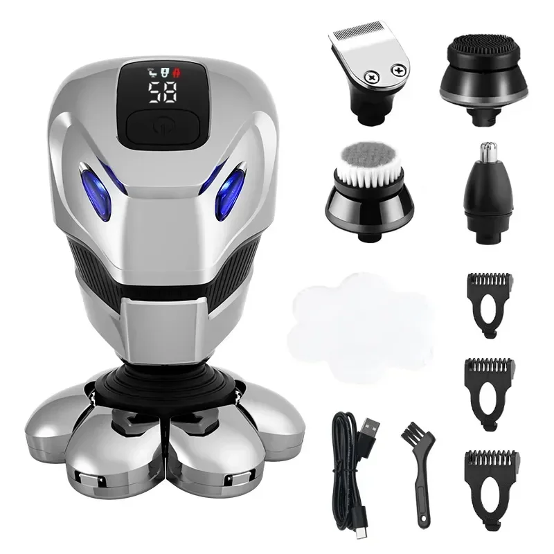 New Resuxi RQ-2016 Multifunctional Electric Shaver Men's Shaver Bald Machine Hair Clipper