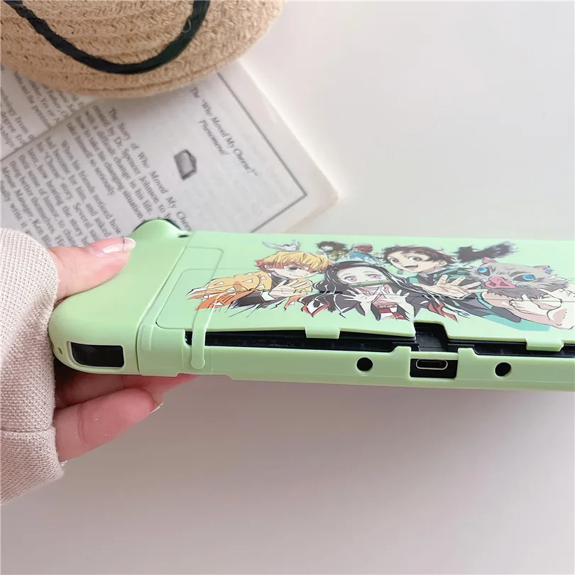 Thời Trang Ốp Lưng Cứng Đế Sạc Bao Vỏ Bảo Vệ Dành Cho Máy Nintendo Switch Oled NS Tay Cầm Pha Lê Bảo Vệ Da