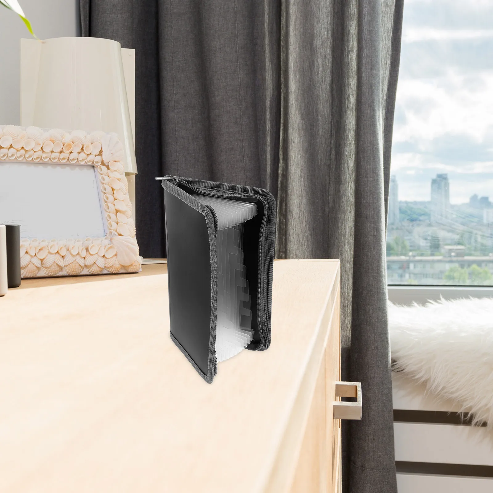 Small Mini Accordion File Organizer Expanding Receipt Folder Portable Document Holder Travel Organizer Accordion Folder