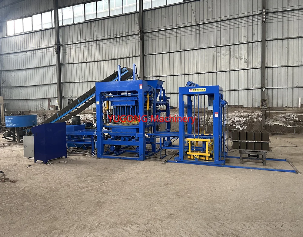 QT4-15 Interlock Block Making Machine Fully Automatic Cement Brick Production Line High Productivity