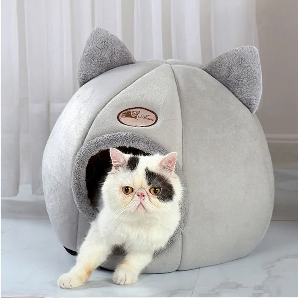 Cat Bed Comfortable Kitten Lounger Cushion Warm Tent Washable Soft Puppy House Indoor Small Pet Supplies