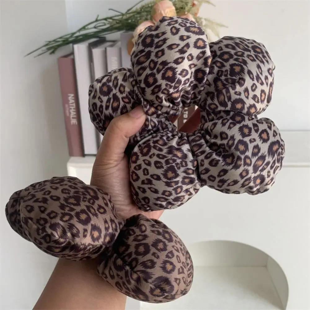 Flower Shape Lace Flower Scrunchies Cloth Oversize Embroidery Large Hair Scrunchies Hair Tie Sponge Exaggerated Hair Rope daily