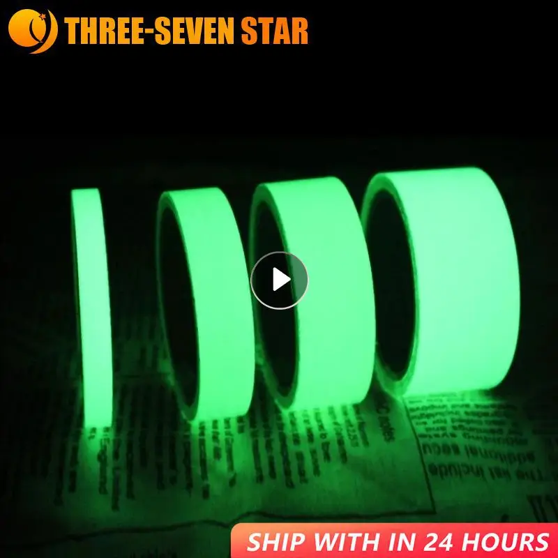 1PCS Luminous Tape Fluorescent Adhesive Tape Glow In The Dark Tape Self-adhesive Glow Sticker Bicycle Warning Fluorescent Tape