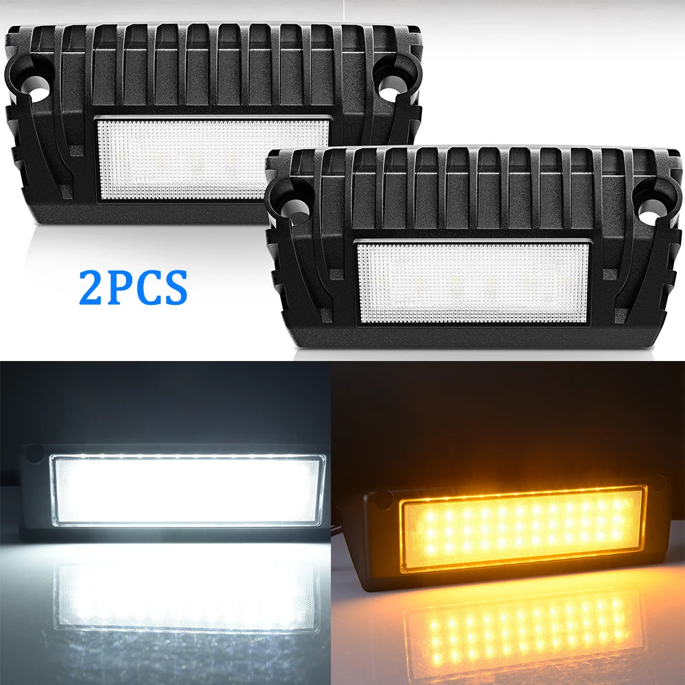 

MICTUNING 2Pcs RV LED Awning Porch Light Waterproof Wall Emergency Street Light Patio Security lights for Caravan Camper Trailer