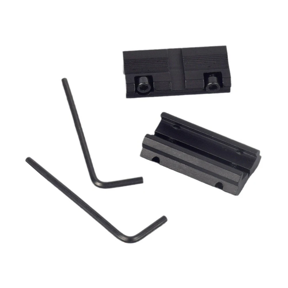 2 قطعة/المجموعة 11 مللي متر تتوافق إلى 7/8 "20 مللي متر Picatinny ويفر السكك الحديدية محول بندقية نطاق جبل سبائك الألومنيوم الصيد اكسسوارات #2