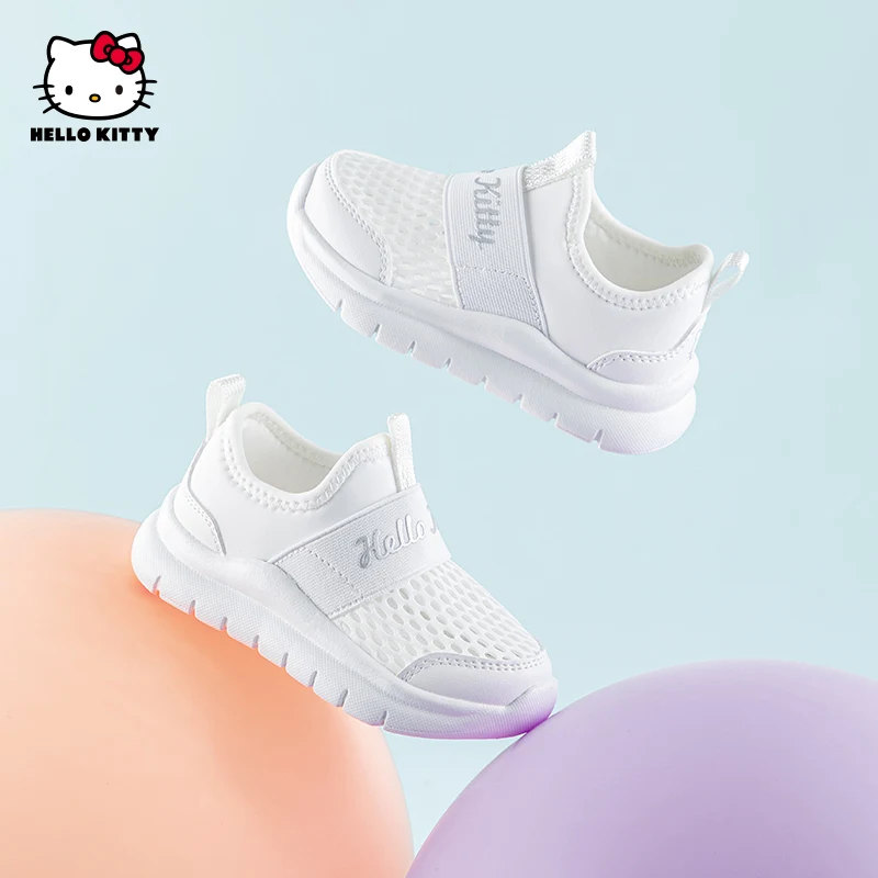 

Спортивная обувь для бега Hello Kitty, массивные кроссовки, повседневная обувь, детские кроссовки для девочек и мальчиков, модные детские кроссовки для студентов