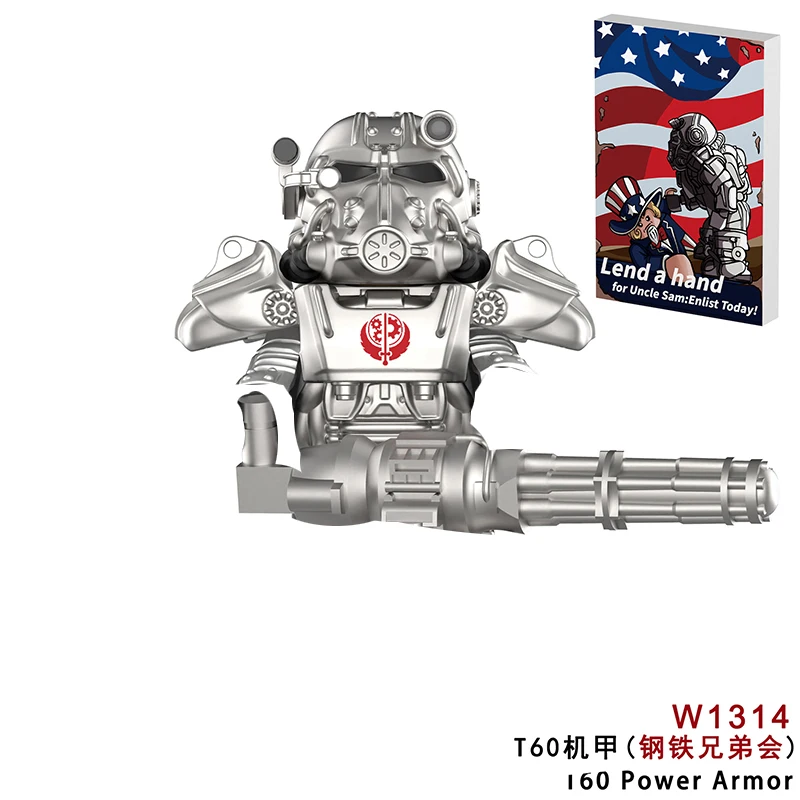 2025 NEUE Strahlung Mech Cooper T60 Power Rüstung Ziegel Bausteine Mini Action-figuren Ziegel Pädagogisches Diy Spielzeug Geschenke