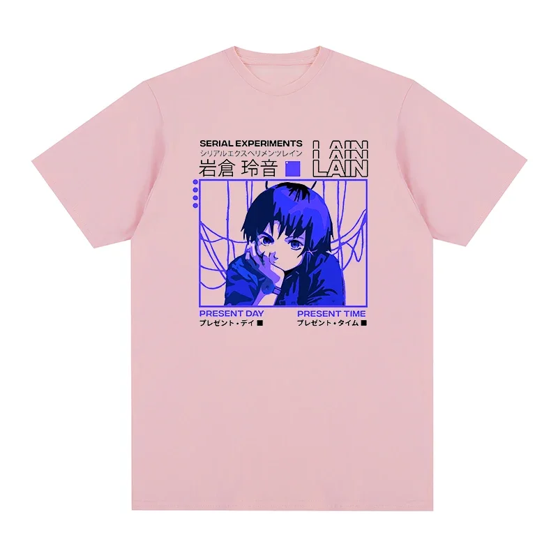 Serial Experiments Lain Japanese Glitch Aesthet Manga Anime t-shirt Cotton Men T shirt New TEE TSHIRT Womens tops