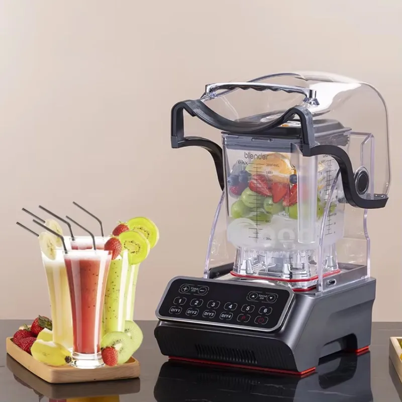 

【Best-selling】Hot Selling Commercial Grinder Blender Machine Soundproof Ice Crusher Professional Smoothie Blender Machine for Sm