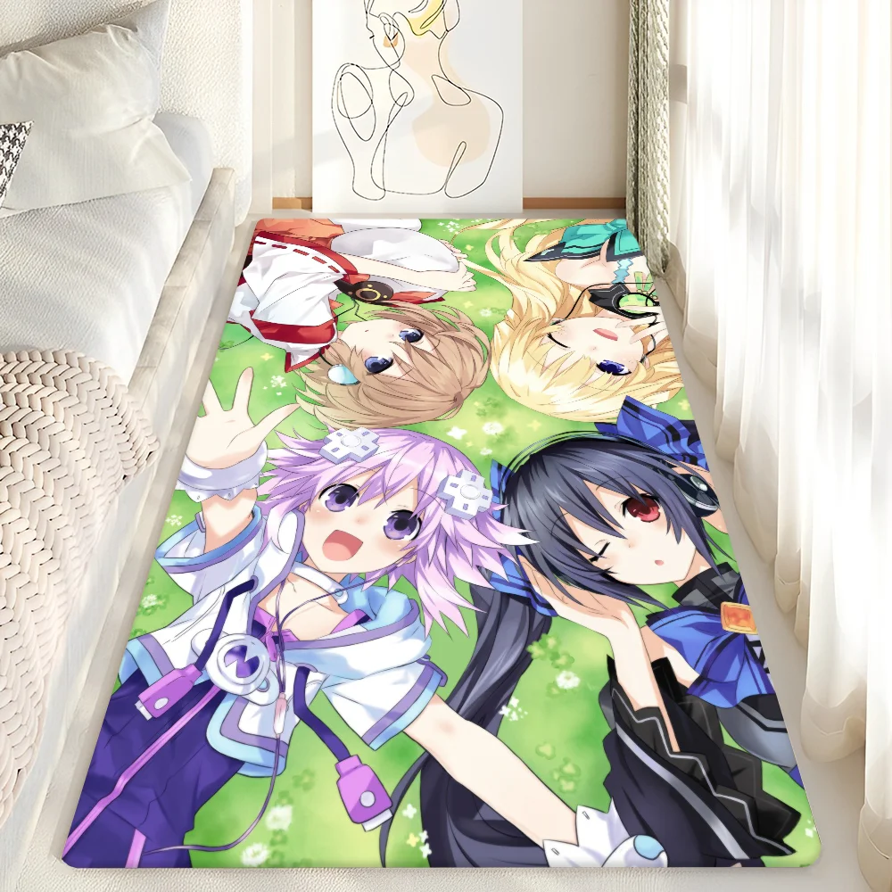 Hyperdimension Neptunia Entrance Door Mat Anti-slip Absorb Water Long Strip Cushion Bedroon Mat Toilet Rug