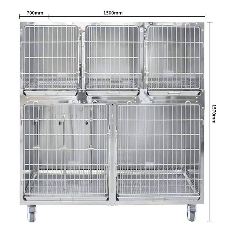 304 stainless steel pet cage multi-layer isolation dog cage pet display cage