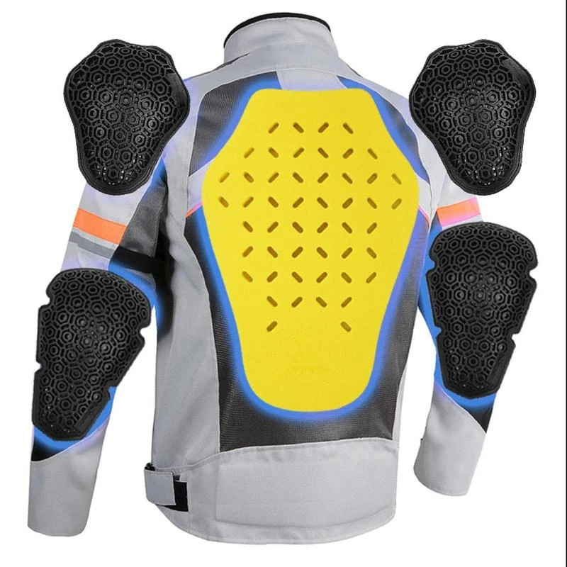 

Men Women Moto Jackets Protective Armor Inserts - 5PCS Elbow Back Shoulder Protector Motorcycle Motorcross Riding Accessories