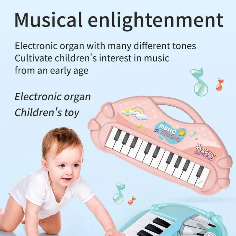 Giocattoli per bambini 13 tasti musica portatile tastiera per pianoforte strumento musicale elettronico giocattoli regalo di apprendimento multifunzionale per bambini