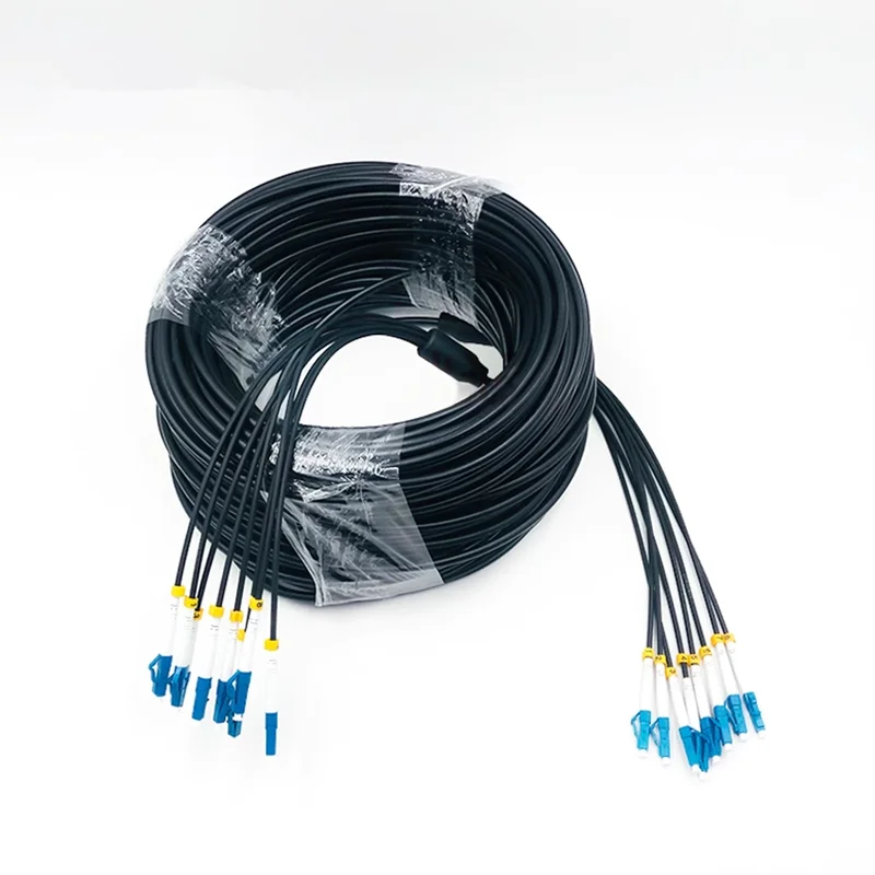 LSZH Outdoor Armored Optical Fiber Cable,LC,SC,FC,Single-mode,2-core 4-core,6-core,8-core,Patch Cord,Flame Retardant,150m ,200m