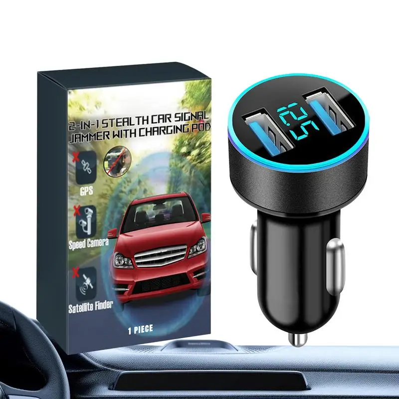 2-in-1 Car Charger 2-in-1 Lighter Charger Adapter For Car Automotive Interier Electronics Charger For Headphones Cell Phone