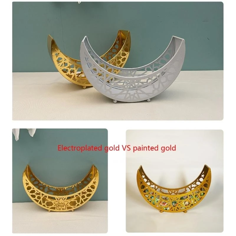 

24TE Поднос для десерта Тематический поднос для выпечки в честь праздника Мубарак Рамадан Посуда для вечеринки