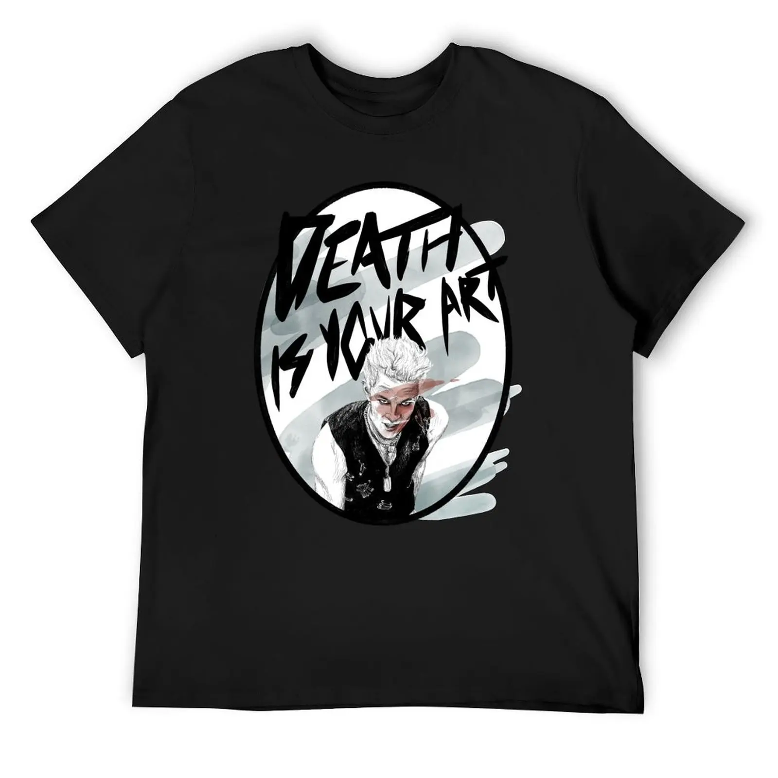 

Punk Spike and the Art of Death T-Shirt Short sleeve tee plus size tops blue archive plain black t shirts men