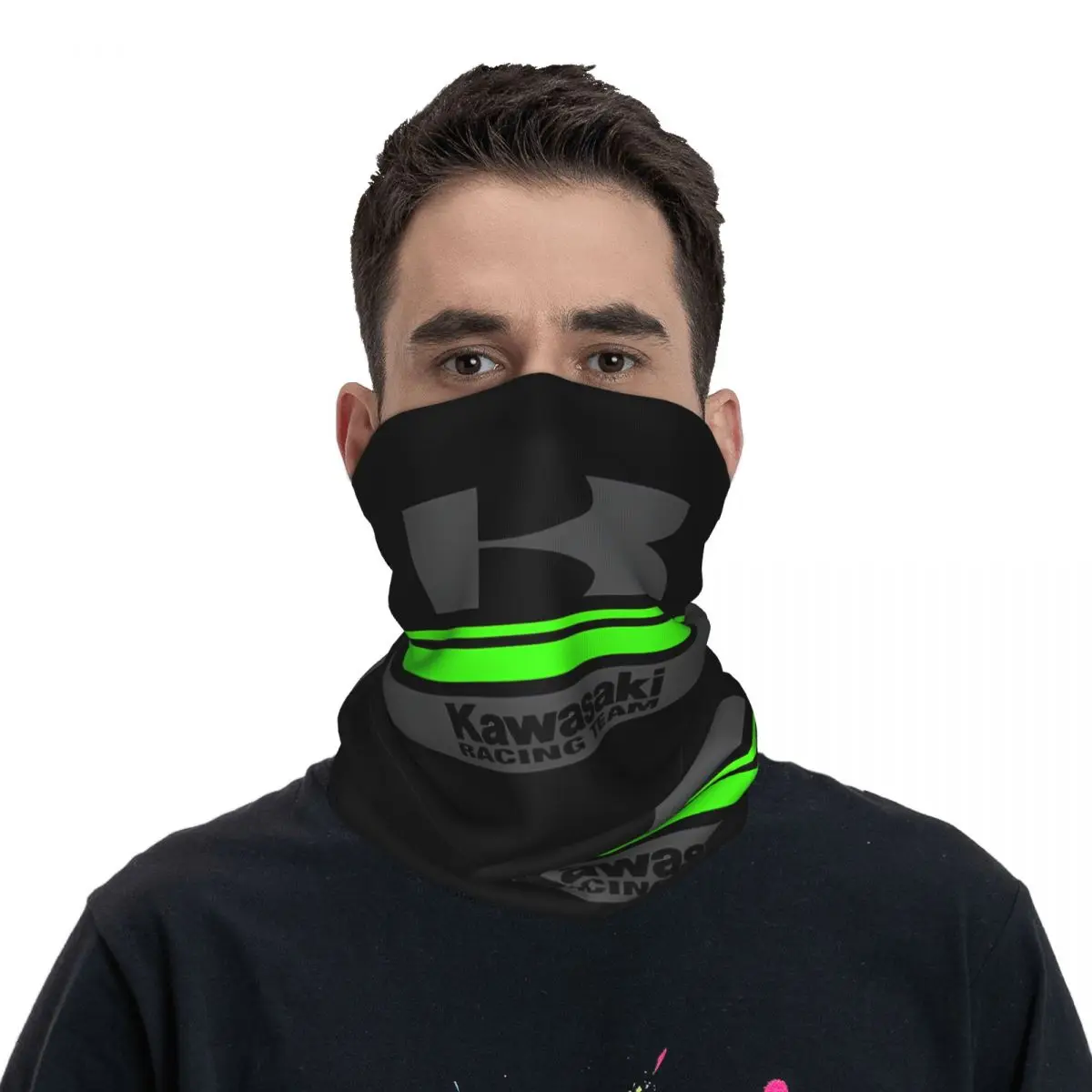 Team Throw Blanket Bandana Neck Gaiter Motorcycle Club Kawasakis Face Scarf Balaclava Cycling Unisex Adult All Season