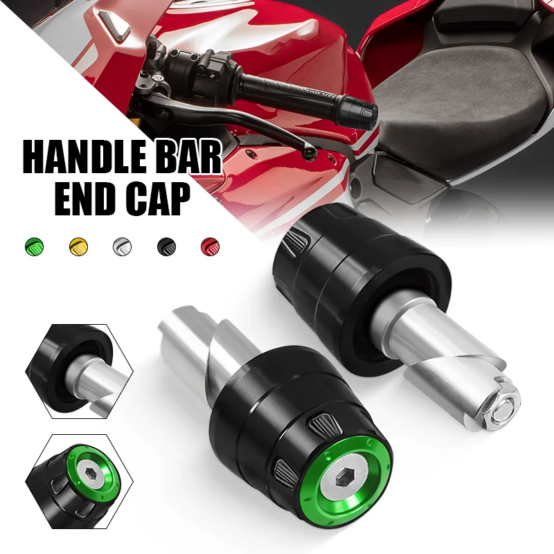 

New Motorcycle 22mm Handle Bar Handlebar Grips Cap End handle Plugs Caps Sliders For ZX-4R ZX-4RR ZX-6R ZX-10R ZX-25R ZX9R ZX14R