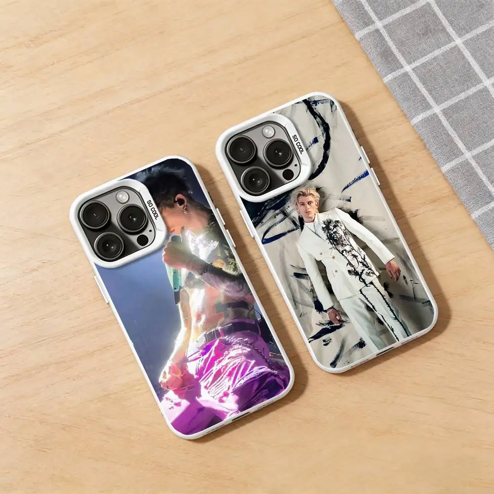 

M-Machine Gun Kelly Phone Case for iPhone 17 16 15 14 13 12 11 Pro Max Air 8 7 Plus X XR XS Max TPU Bumper