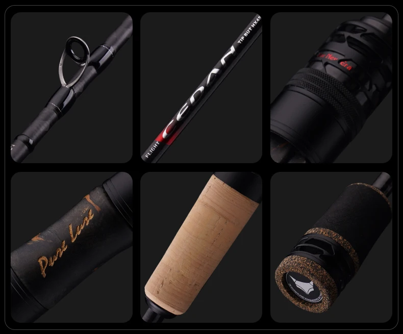 PURELURE NEUE CEDAN Solid Tip Bass Rod 36T Carbon Casting Spinning Angelruten Baitcasting 2,5g-12g Schnelle Forelle Angelrute Barsch Angelrute – Detail 17