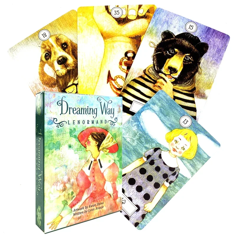 Dreaming Way Lenormand Oracle Deck Guidebook Card Table Card Game Magical Fate Divination Board Magick of You Oracle Pixie Angel