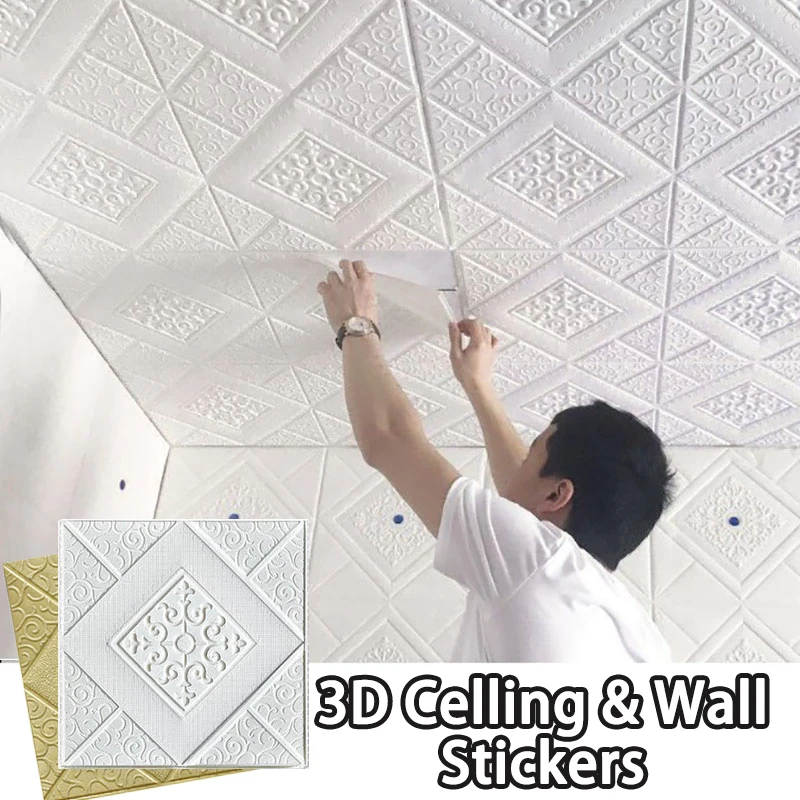 3D Self Adhesive Background Wallpaper Soft Foam Material Wall Sticker Waterproof Moisture Proof for Living Room Decoration