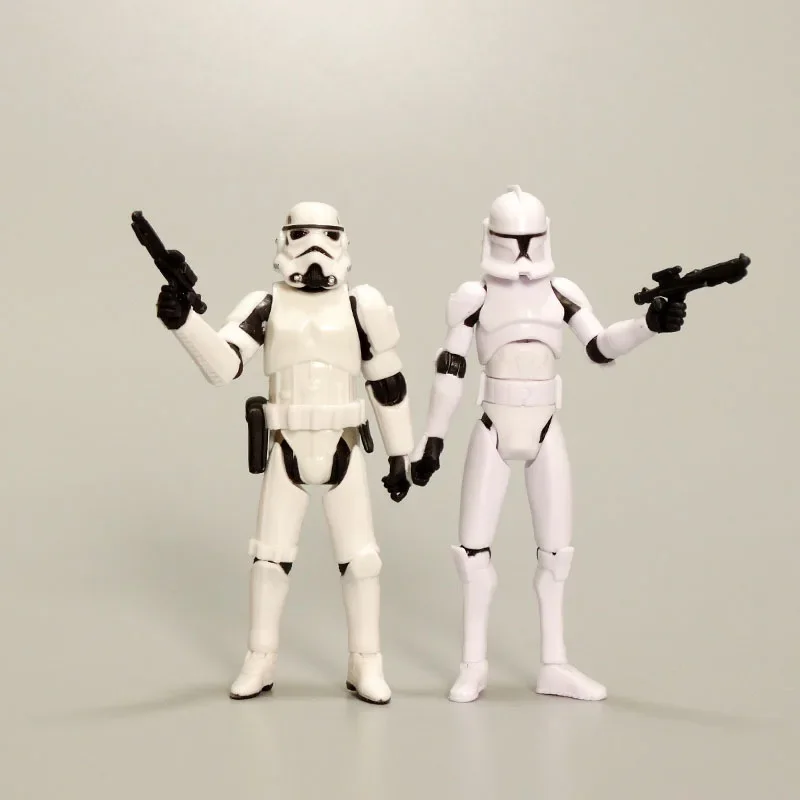 10CM 2 types Star Wars Action Figure Collectible Darth Vader Imperial Stormtrooper Model Ornament Cute Toys Accessories