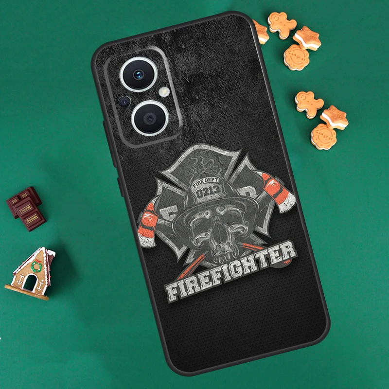 Firefighter Heroes Case For OPPO Reno 10 Pro 4Z 5Z 8T 4 5 6 7 8 Lite OPPO Find X5 X6 Pro X2 Neo X3 Lite Cover