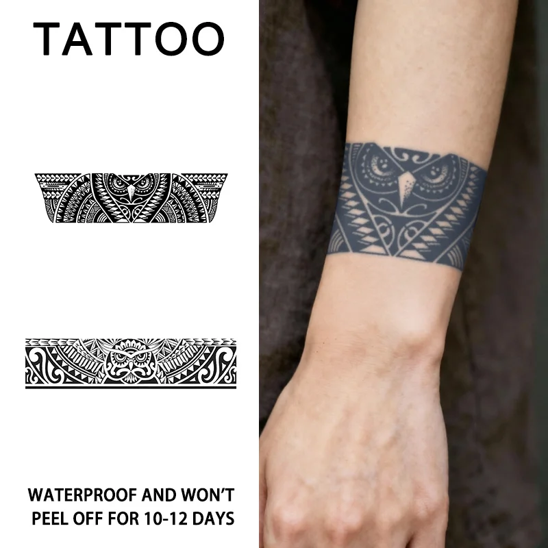 

Водонепроницаемые временные тату-наклейки с изображением совы, долговечные, водонепроницаемые, держатся от одного до двух недель, подходят для рук, шеи, ног.