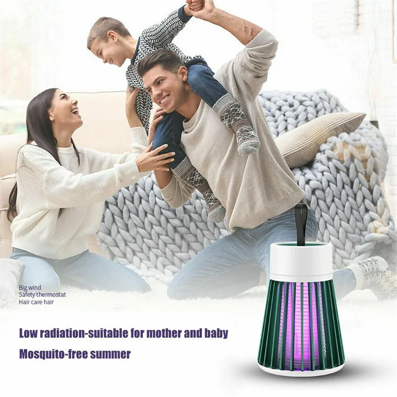 New Mini Electric Shock Mosquito Lamp USB Charging Electric Night Lamp Indoor Outdoor Mosquito Lamp Insect Prevention Lamp