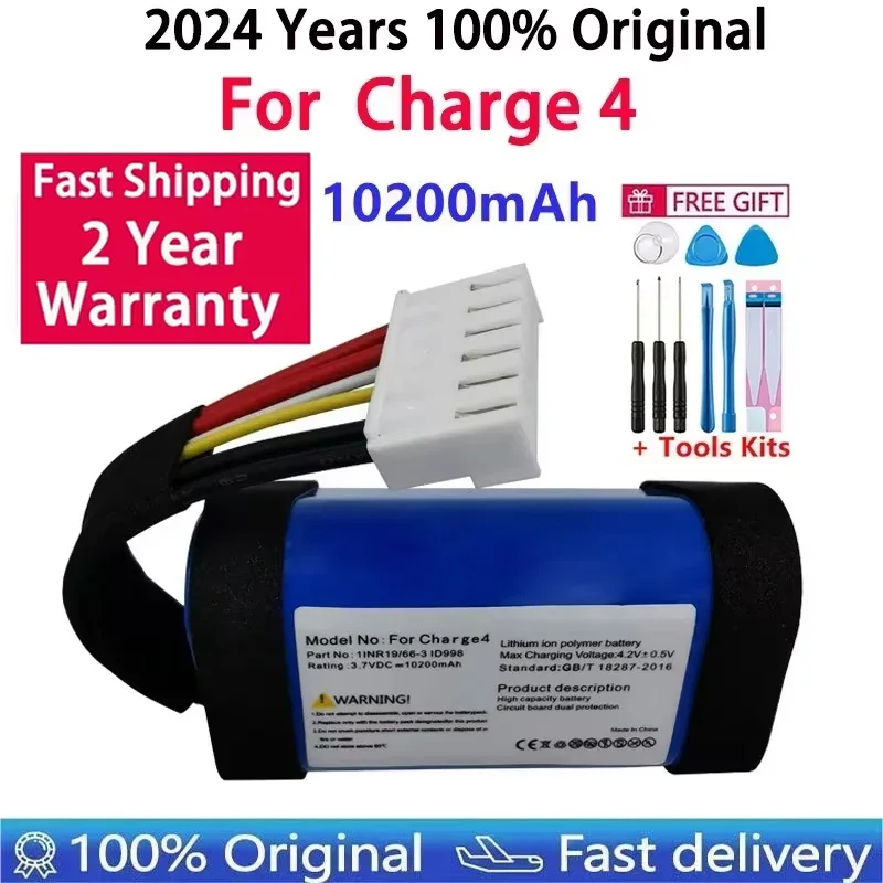 

2024 Years Original Replacement 10200mAh Battery For JBL Charge4 Charge 4 IID998 High quality Batteries With Tools Fast Shipping