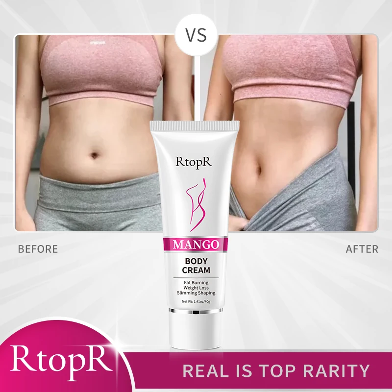 RtopR Mango Slimming Cream Effective For Burning Body Fat Losing WeightAnti Cellulite Weight Promotes Create Beautiful Curve 40g