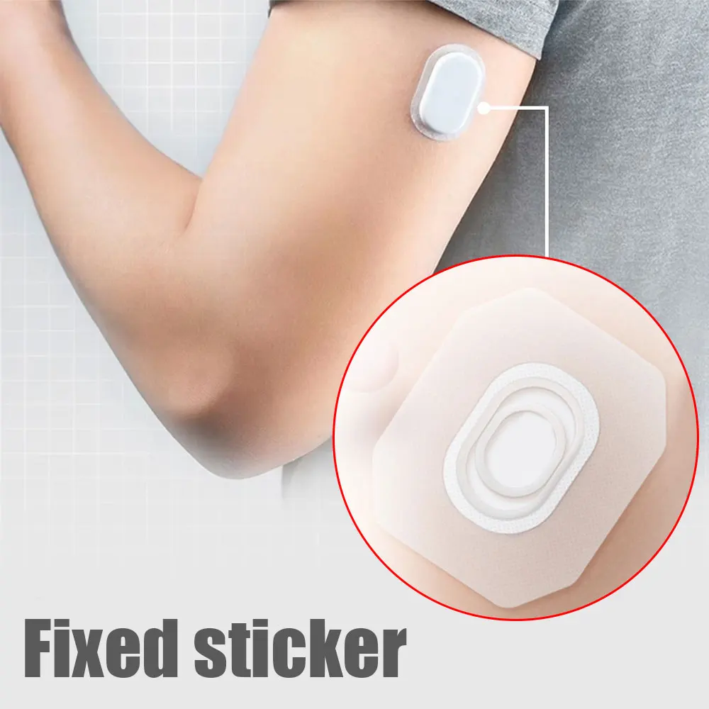 Reinforced Adhesive Tape for Dynamic Blood Glucose Sensor Cover Patches Fixed Waterproof Sensor Stickers for Sibionic GS1