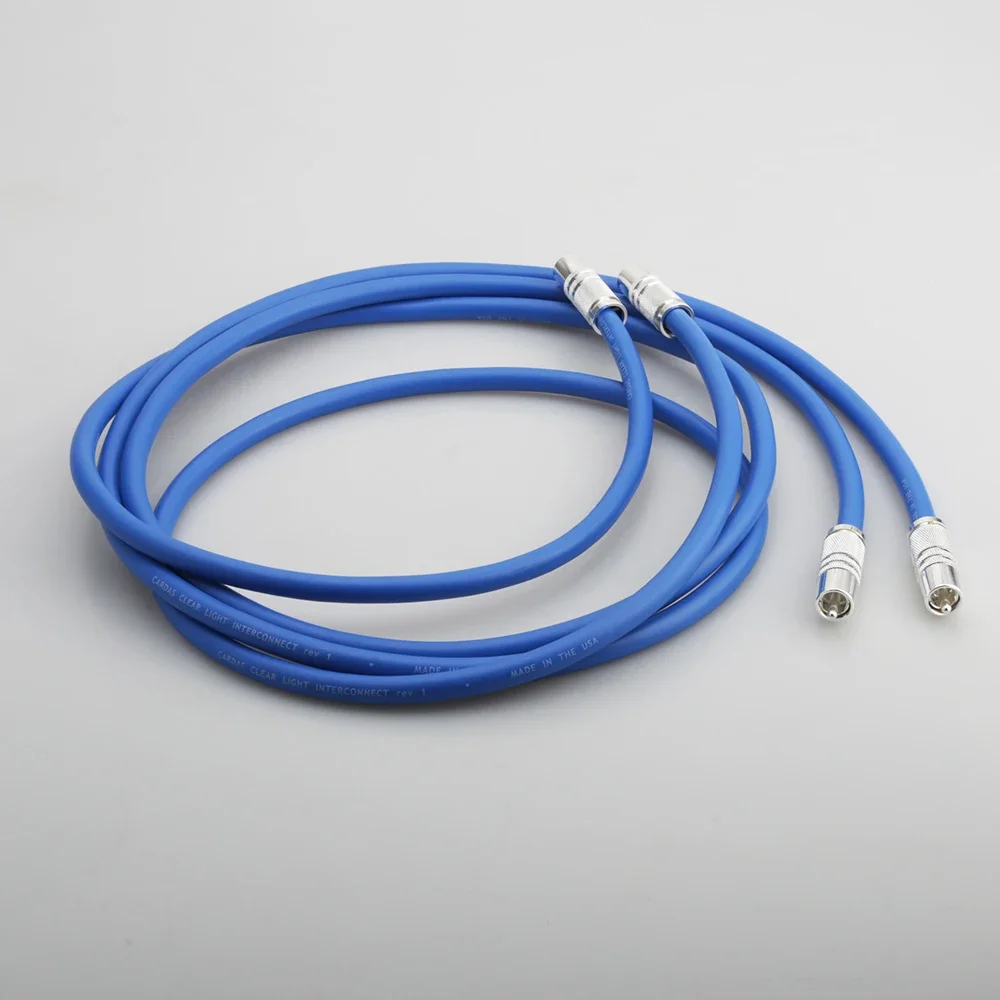 High Quality CARDAS Clear Light HiFi RCA Interconnect Audio Cable With Silver Plated RCA Male Plug,RCA Connector