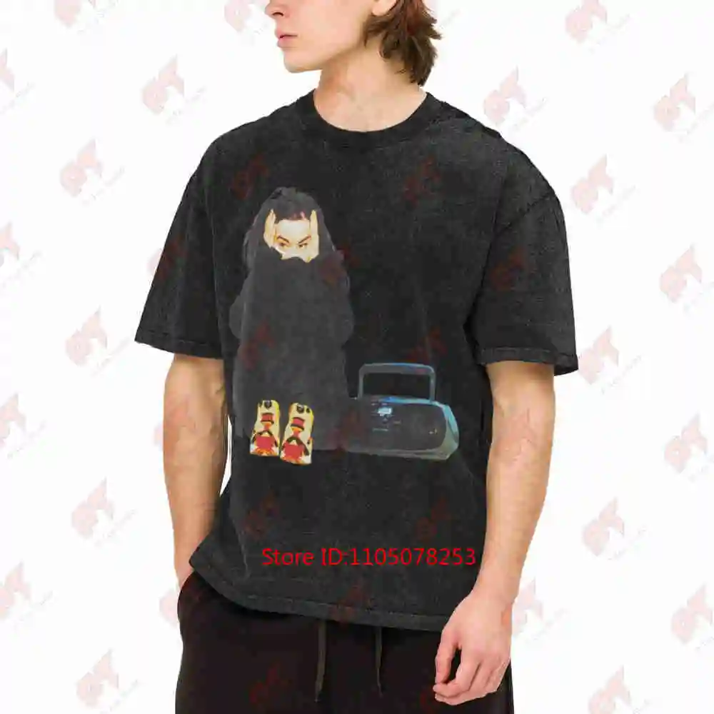 Bjork Photo Vintage Washed Tee Pure Cotton T-Shirt