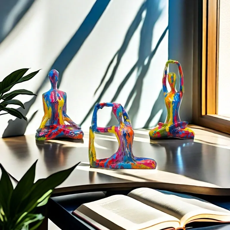 

Graffiti, Colorful Yoga, Character Decoration, High-end Luxury Decoration, Home Dining Table Decoration, Handicrafts