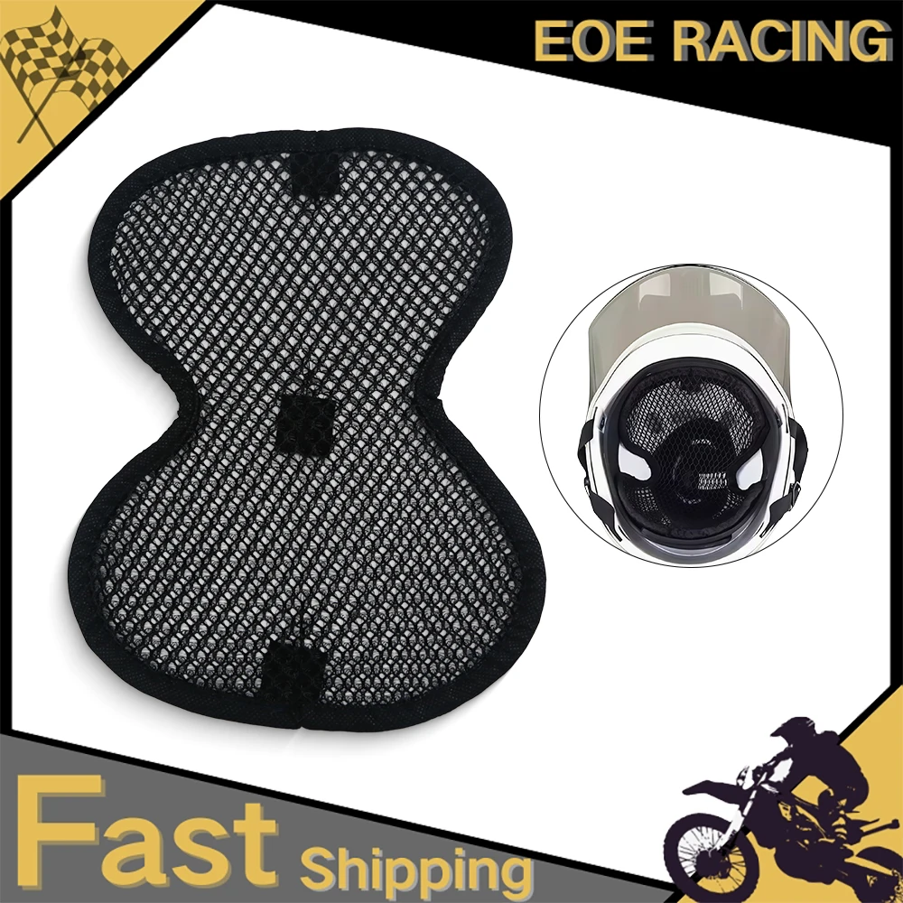 

Motorcycle Helmet Inner Liner Pad Breathable Mesh Sweat Absorbing Non Slip Soft Cushion Insert