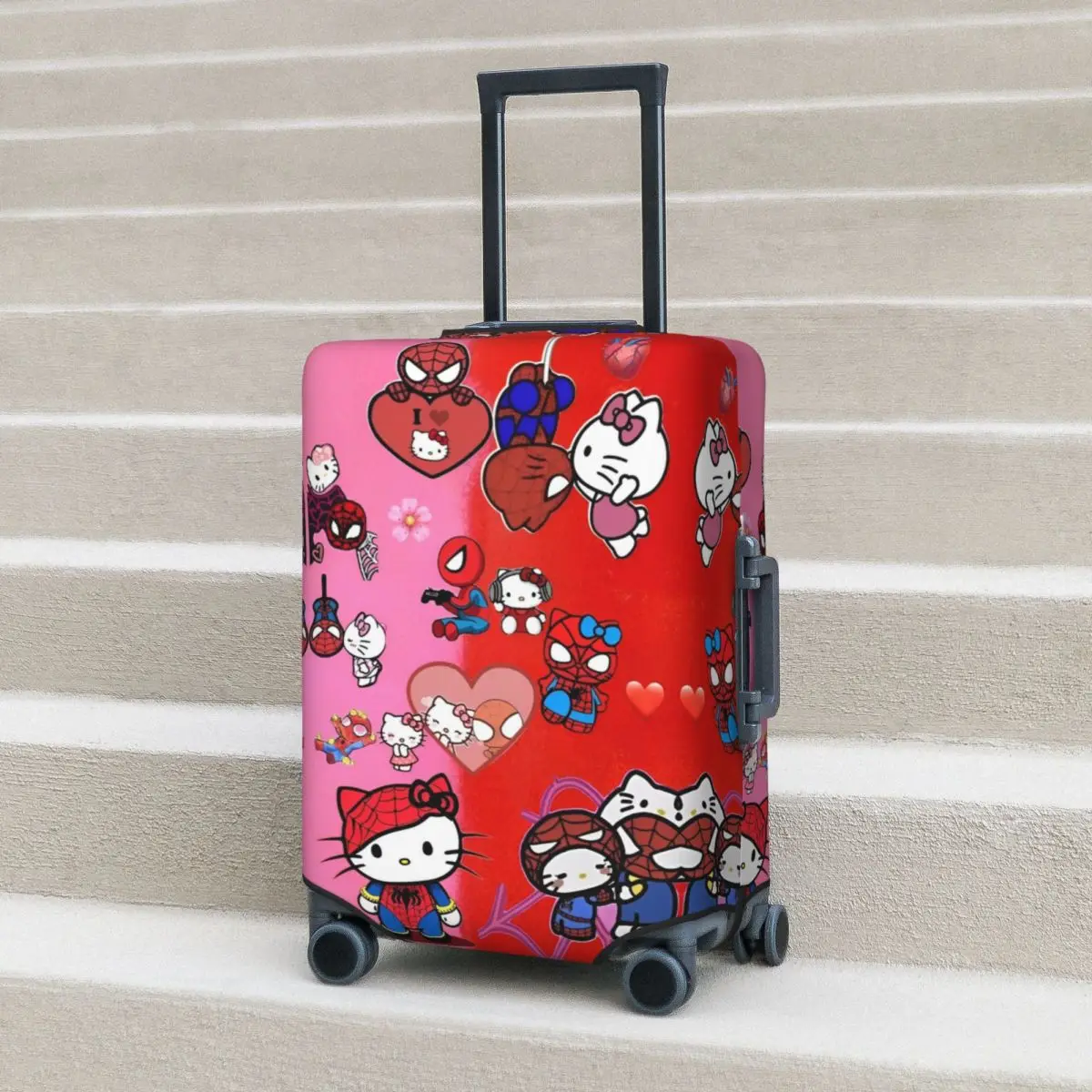 

Чехол для чемодана «Человек-паук» и «Hello Kitty», защита для багажа для отпуска и путешествий