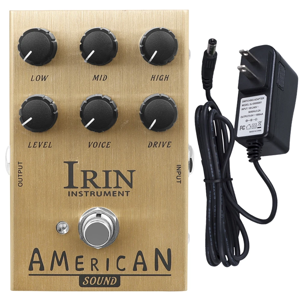 IRIN AMERICAN Guitar Effect Pedal for Electric Guitar American Rock Speaker Simulation Pedal with US/UK/AU/EU Plug